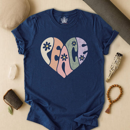 Retro Peace Heart Tee