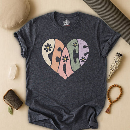 Retro Peace Heart Tee