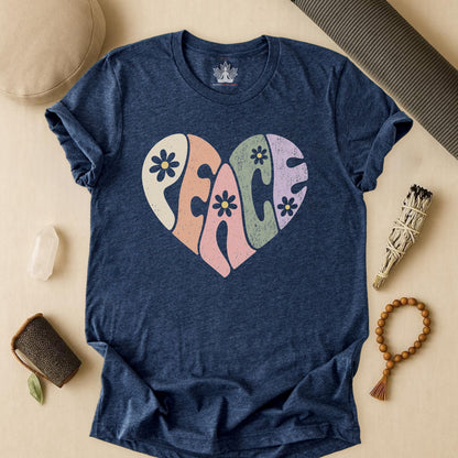 Retro Peace Heart Tee