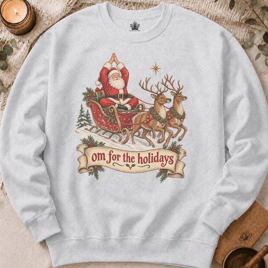 Om For The Holidays Santa Sweatshirt