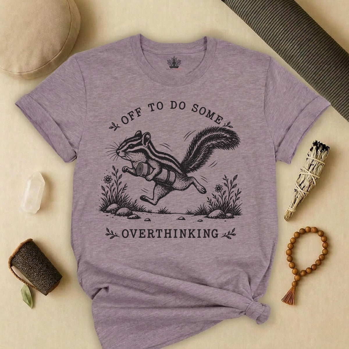 Off To Do Some Overthinking Chipmunk Tee