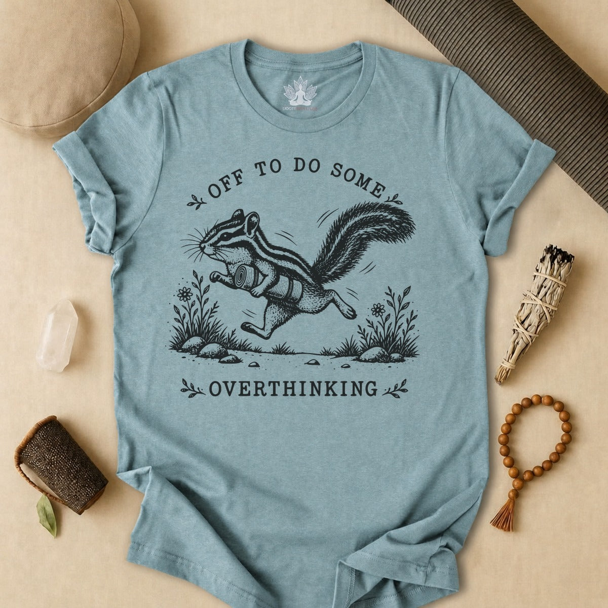 Off To Do Some Overthinking Chipmunk Tee