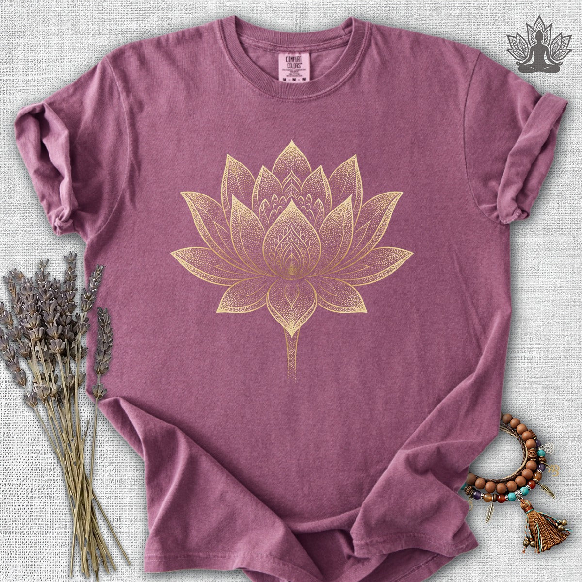 Golden Lotus Comfort Colors Tee