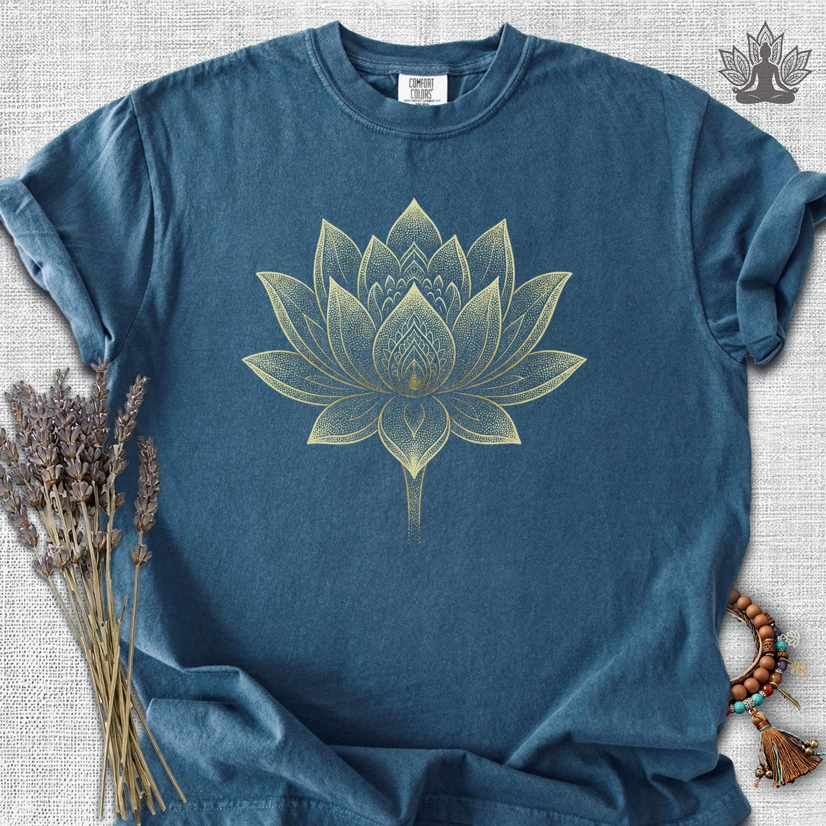Golden Lotus Comfort Colors Tee