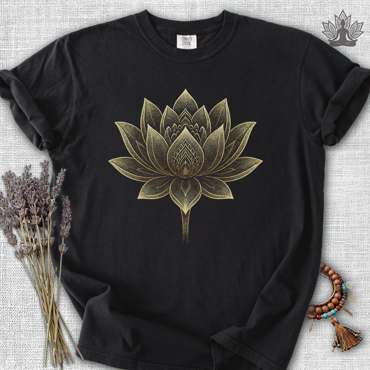 Golden Lotus Comfort Colors Tee