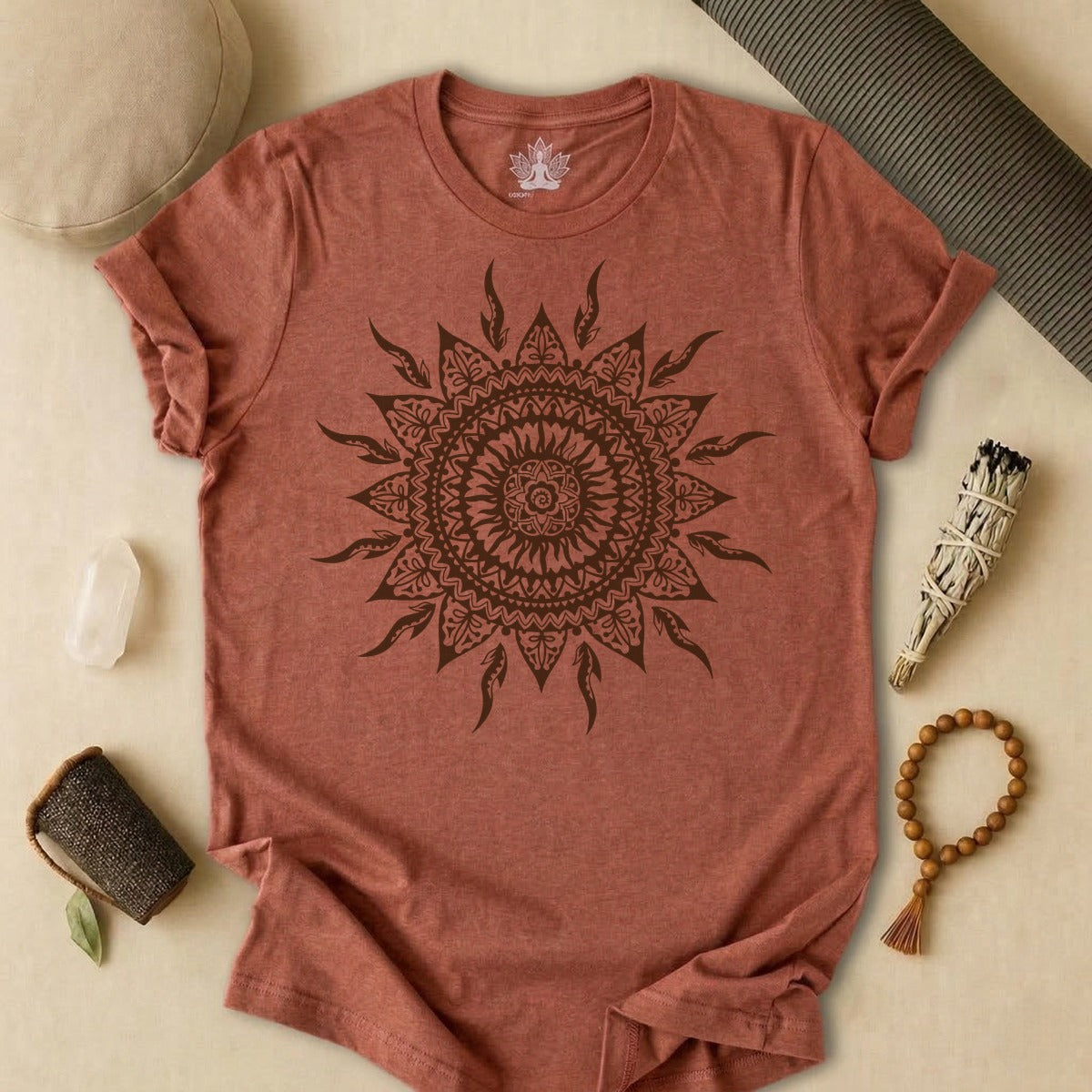 Sun Mandala Boho Tee