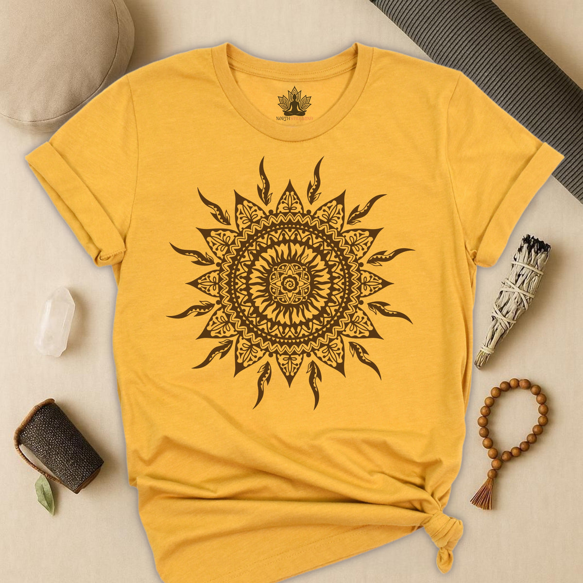 Sun Mandala Boho Tee
