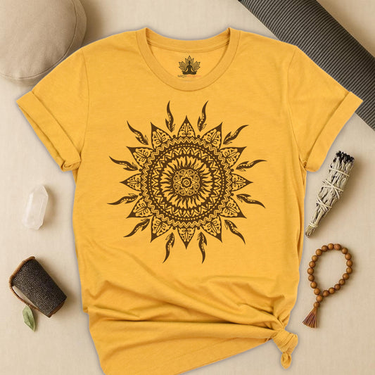 Sun Mandala Boho Tee