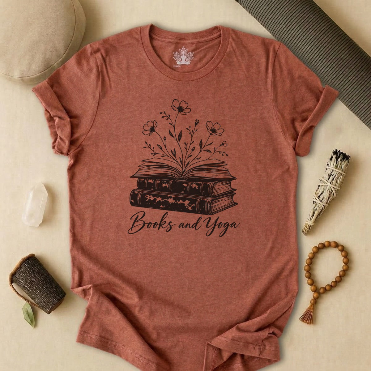 Books & Yoga Tee