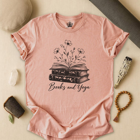 Books & Yoga Tee