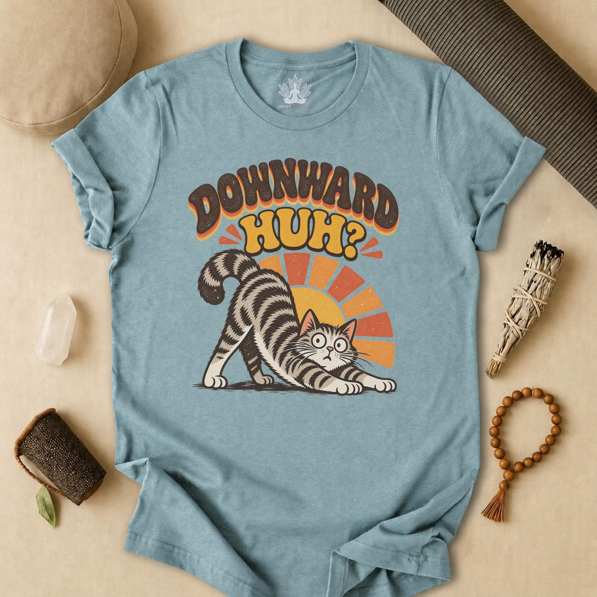 Downward Huh? Cat Tee