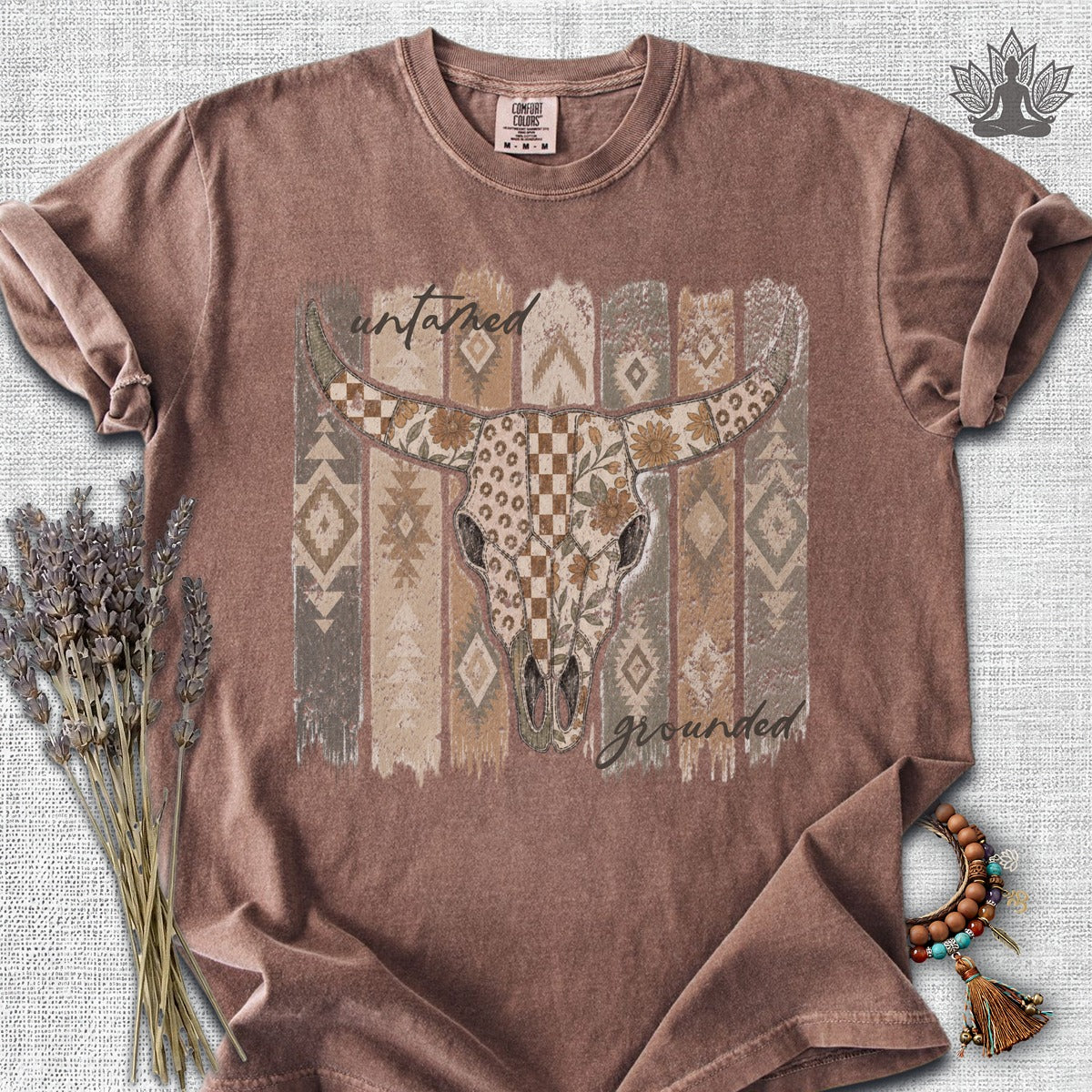 Untamed & Grounded Cow Skull  Comfort Colors® Tee