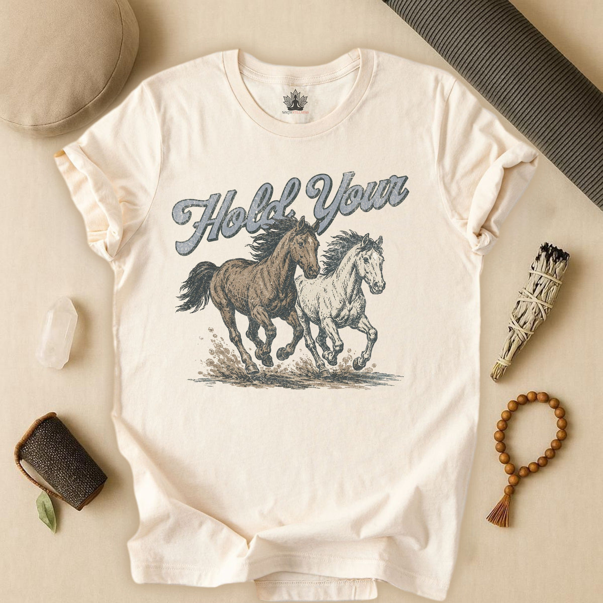Hold Your Horses Retro Tee