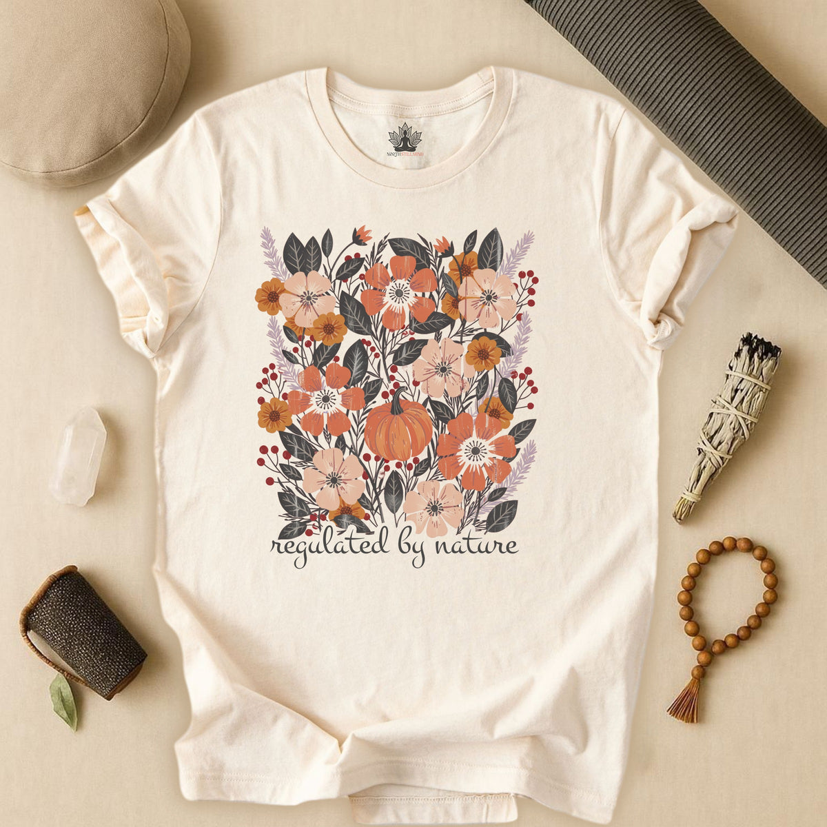 Regulated By Nature Fall Flowers Tee