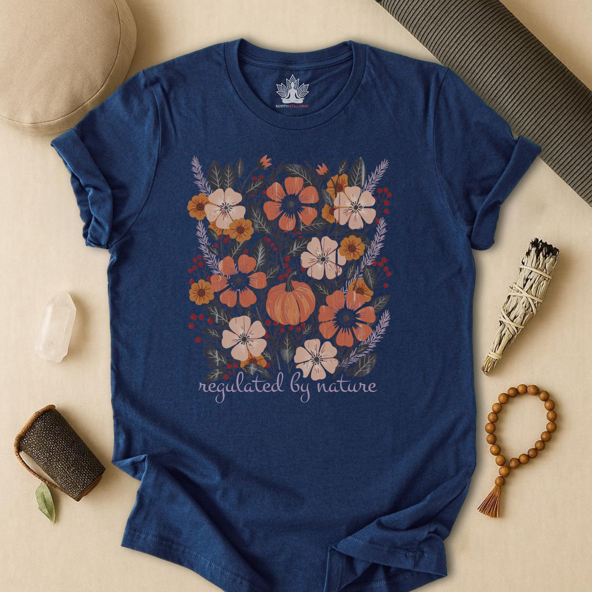 Regulated By Nature Fall Flowers Tee