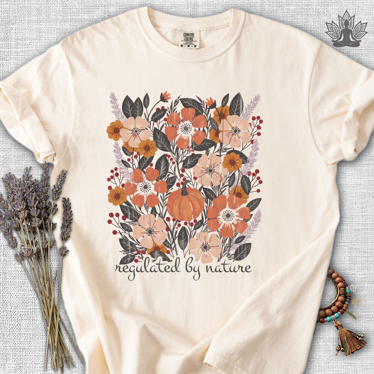 Regulated By Nature Fall Flowers Comfort Colors® Tee