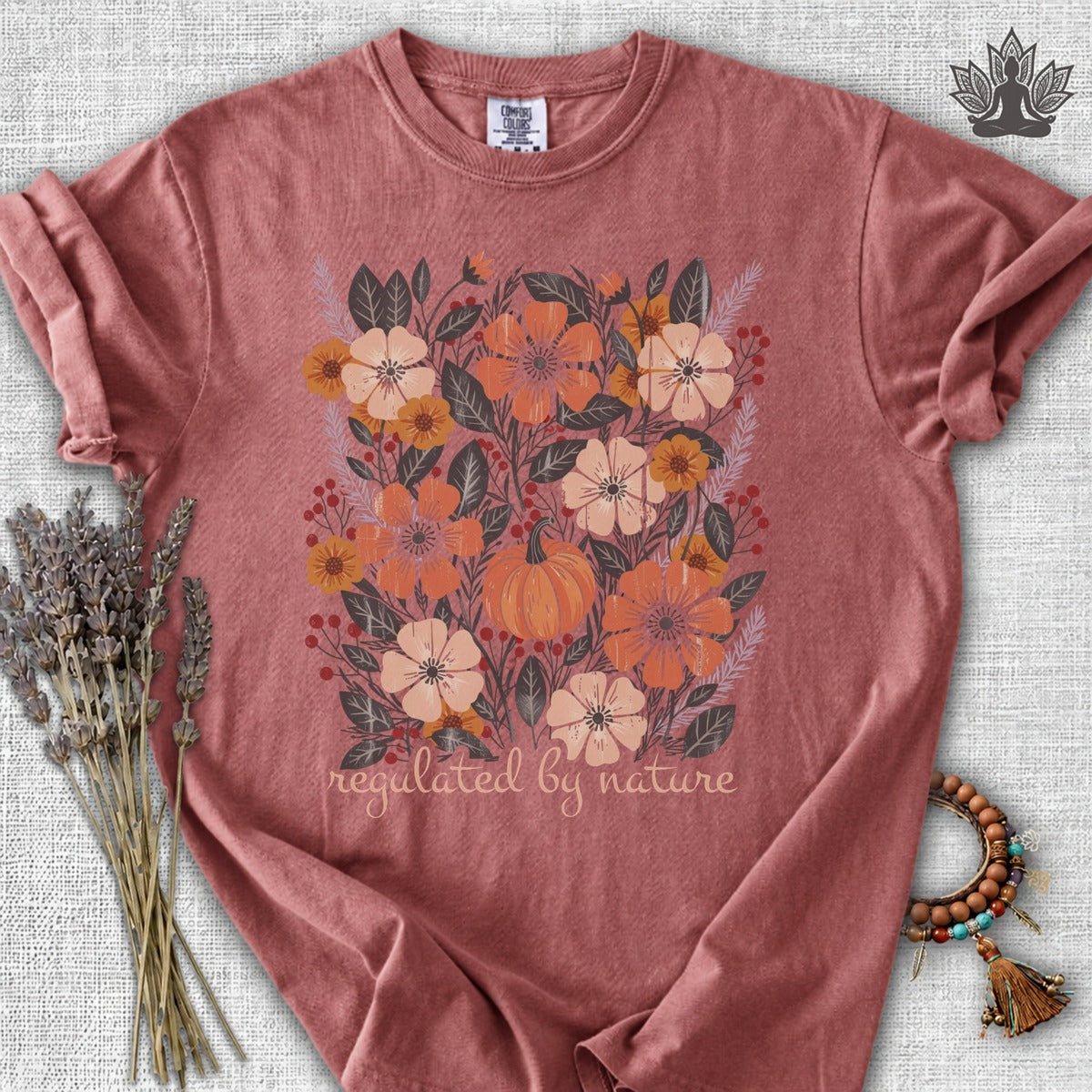 Regulated By Nature Fall Flowers Comfort Colors® Tee