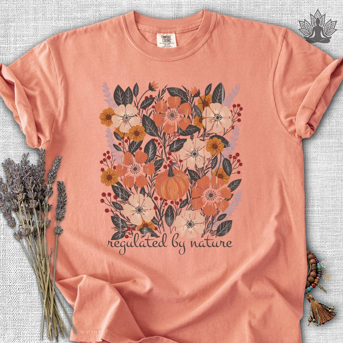 Regulated By Nature Fall Flowers Comfort Colors® Tee