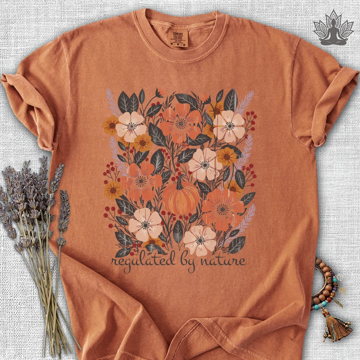 Regulated By Nature Fall Flowers Comfort Colors® Tee