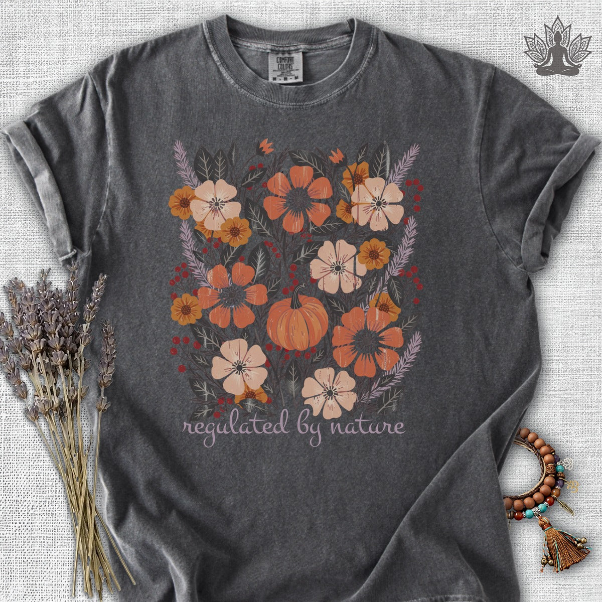 Regulated By Nature Fall Flowers Comfort Colors® Tee
