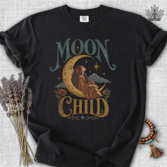 70s Psychedelic Moon Child Comfort Colors® Tee