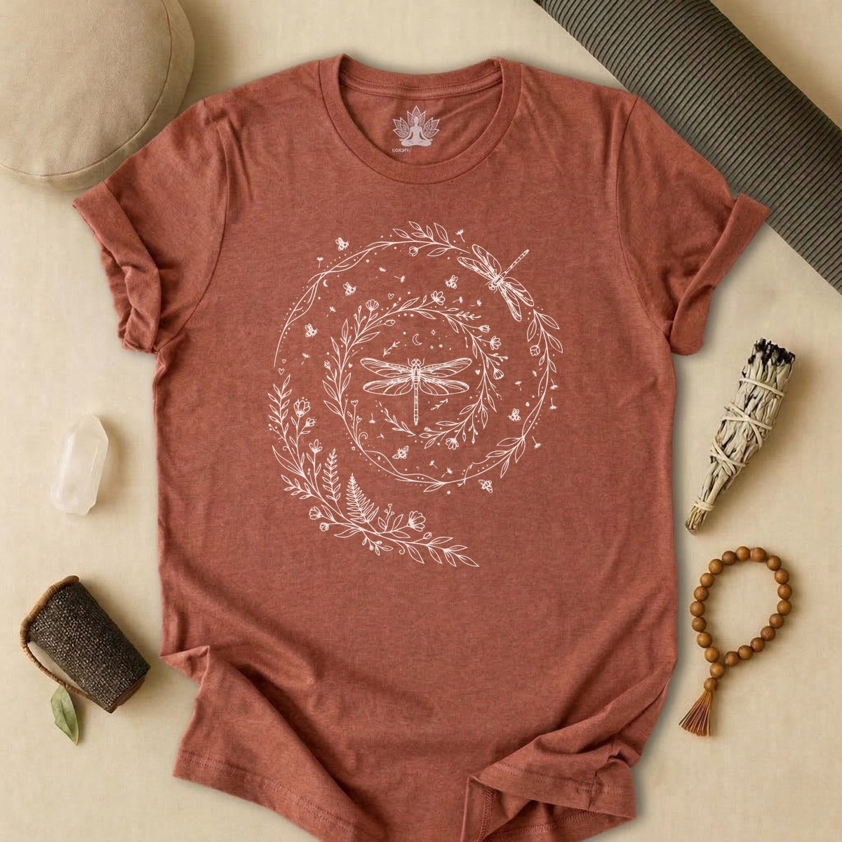 Flow Like The Wind Dragonflies & Bees Tee