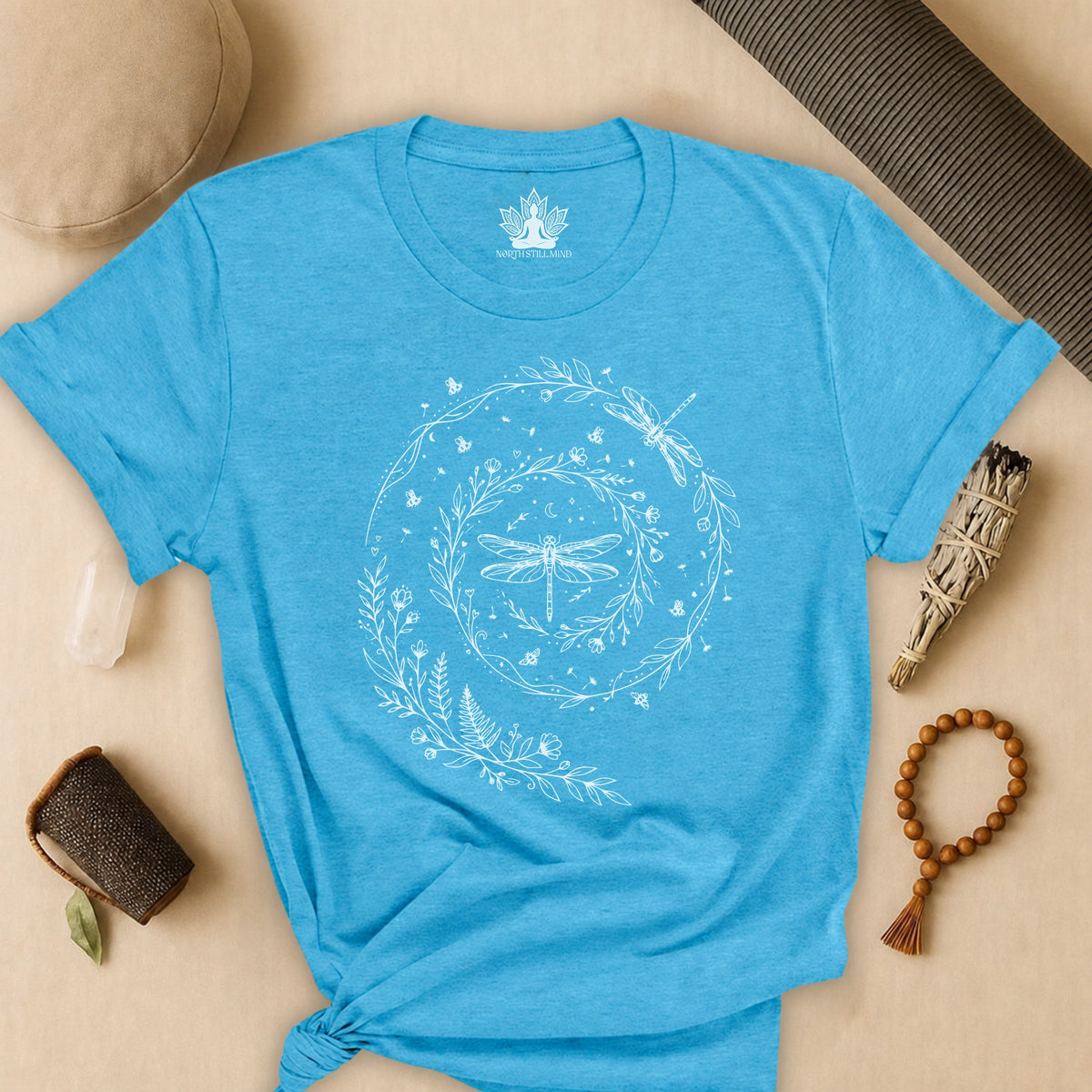 Flow Like The Wind Dragonflies & Bees Tee
