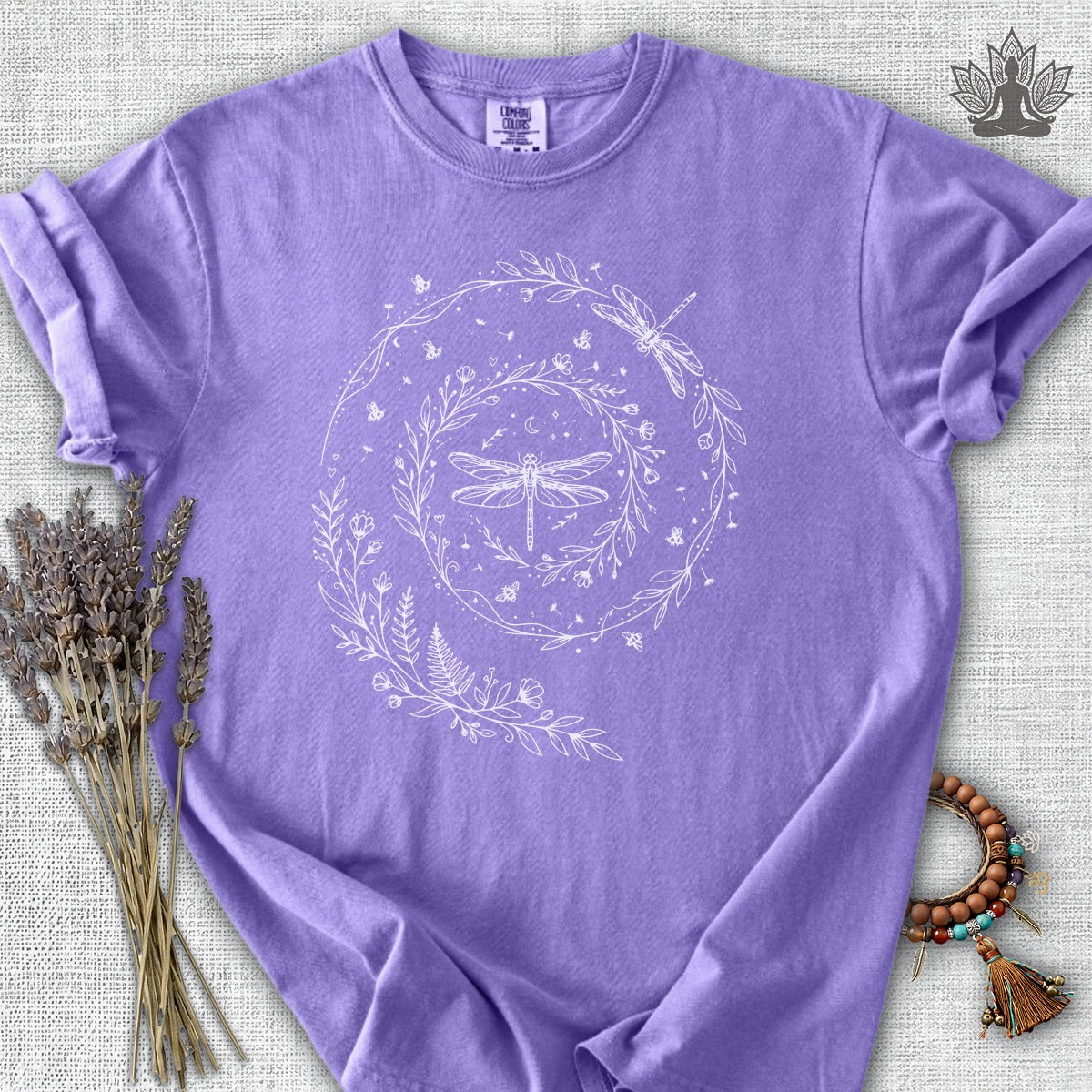 Flow Like The Wind Dragonflies & Bees  Comfort Colors® Tee