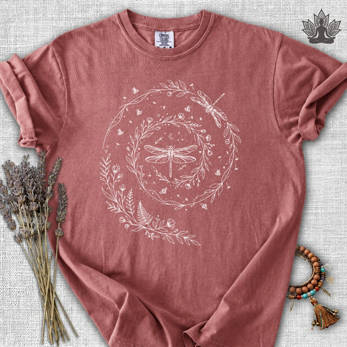 Flow Like The Wind Dragonflies & Bees  Comfort Colors® Tee