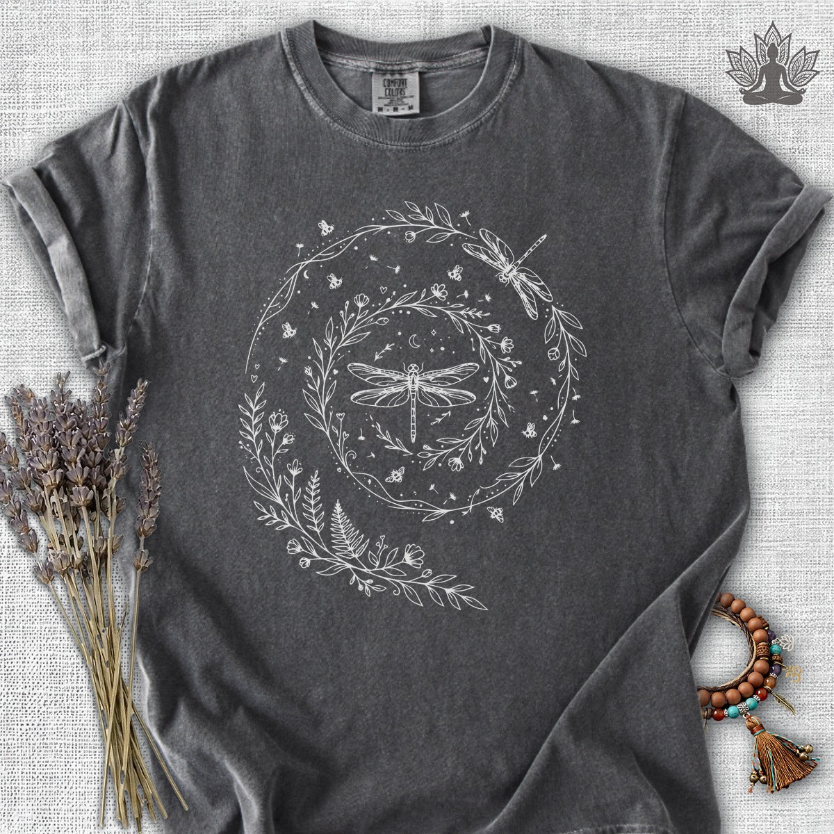 Flow Like The Wind Dragonflies & Bees  Comfort Colors® Tee