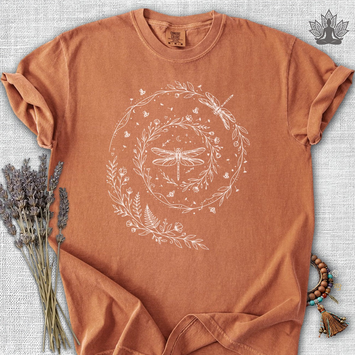 Flow Like The Wind Dragonflies & Bees  Comfort Colors® Tee