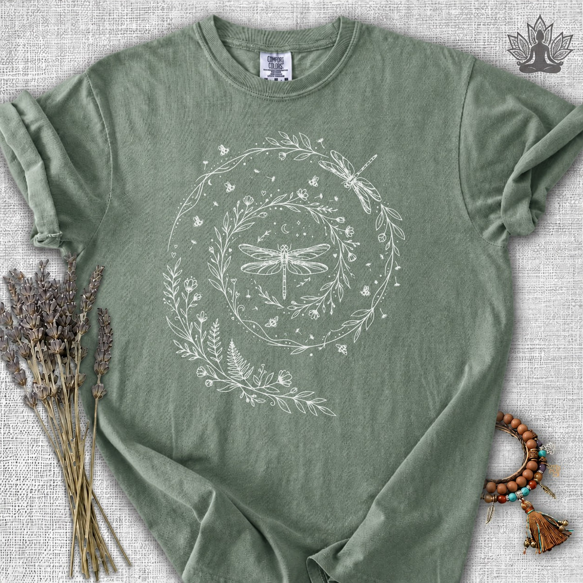 Flow Like The Wind Dragonflies & Bees  Comfort Colors® Tee