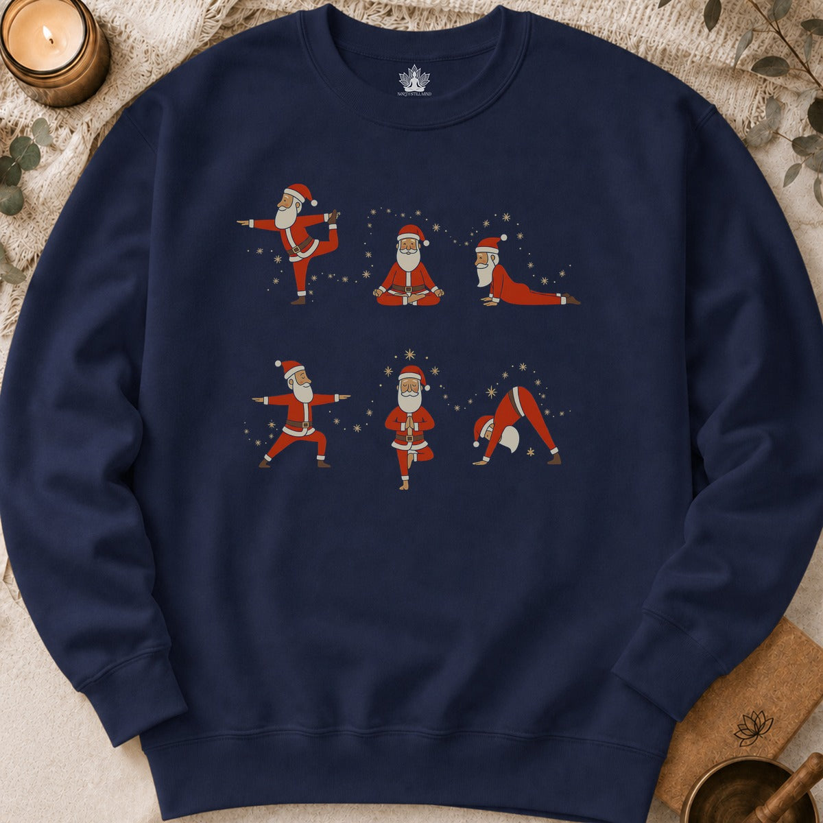 Santa Yoga Poses Sweatshirt
