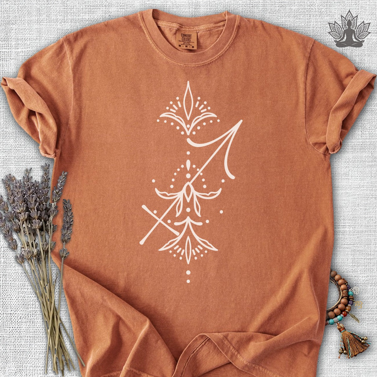 Boho Zodiac Signs Series Sagittarius Comfort Colors® Tee