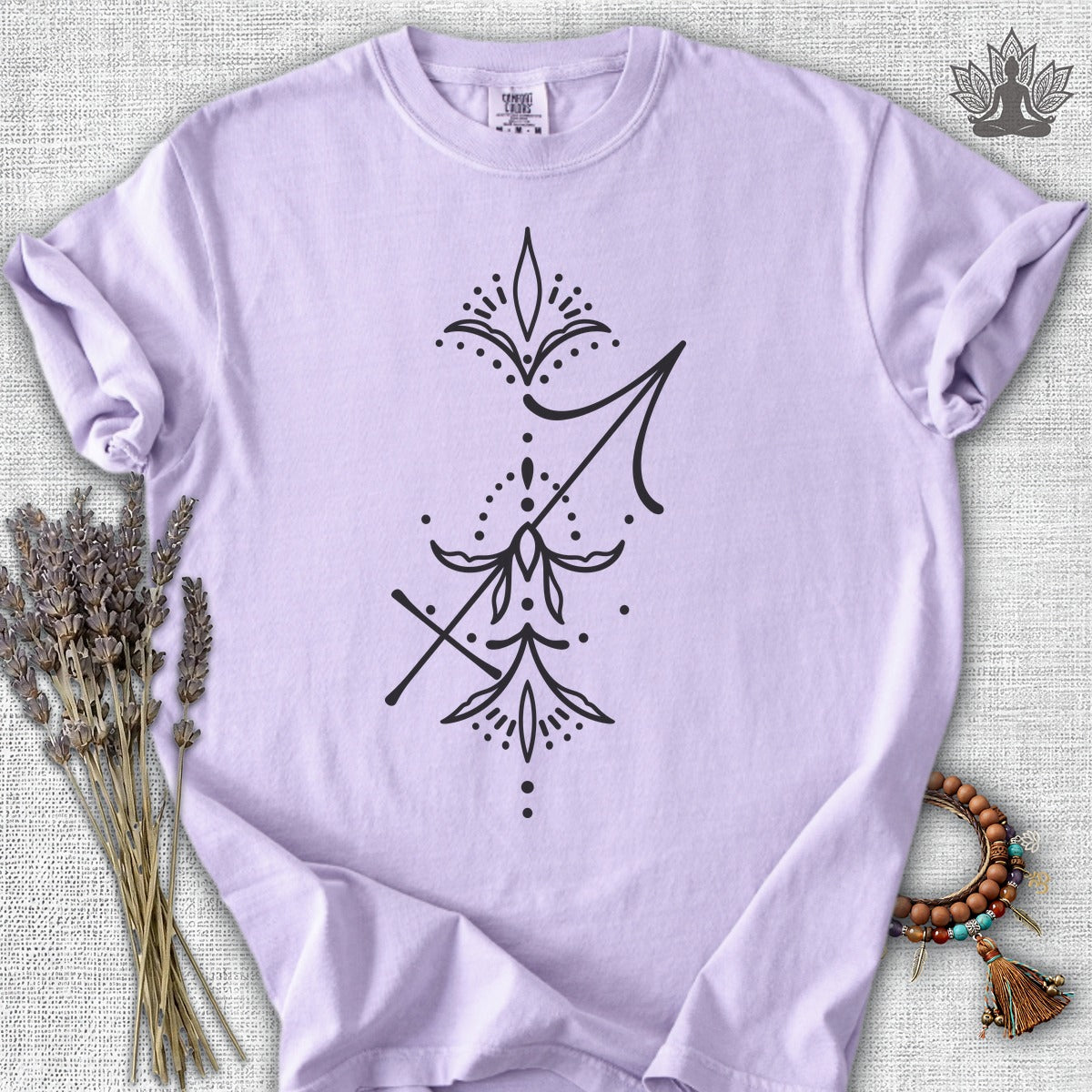 Boho Zodiac Signs Series Sagittarius Comfort Colors® Tee