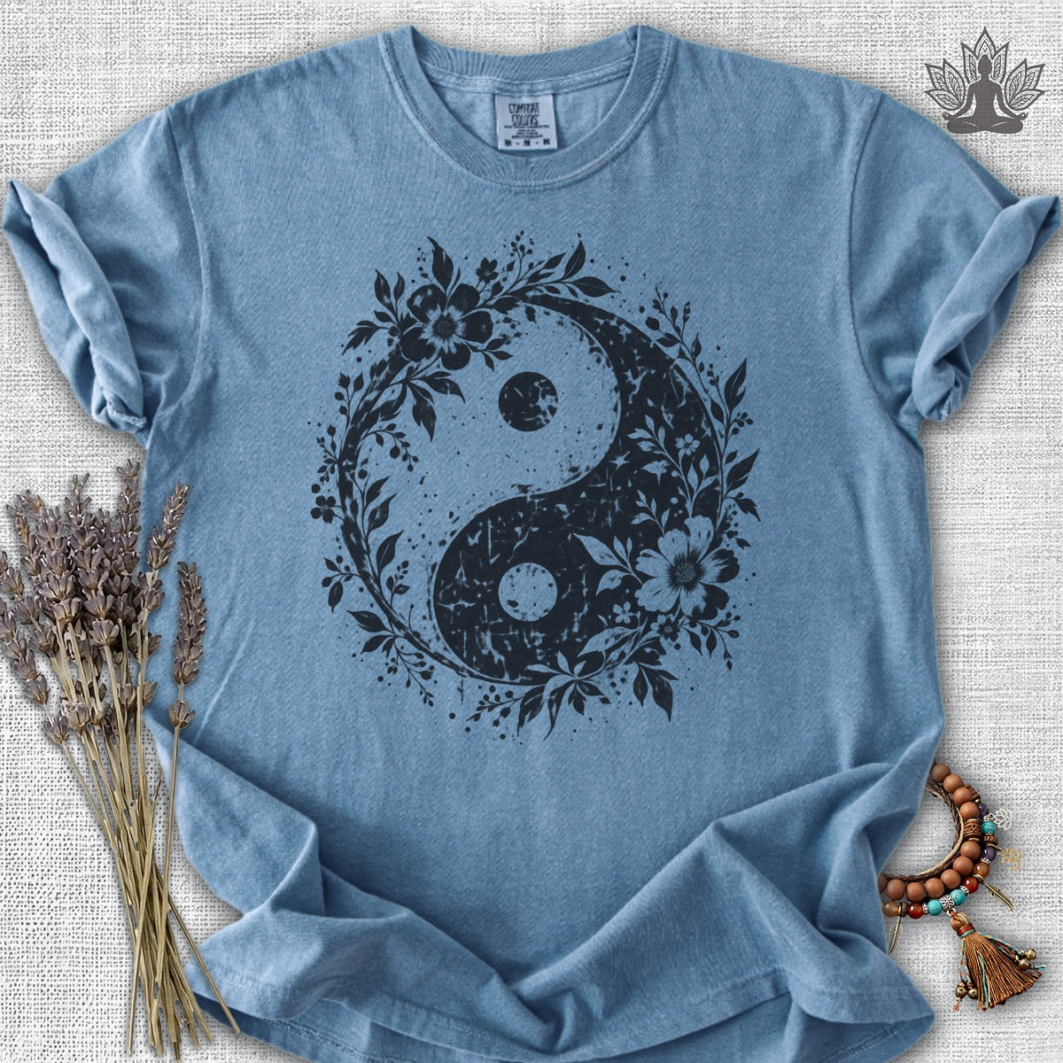 Boho Botanical Yin Yang Comfort Colors® Tee