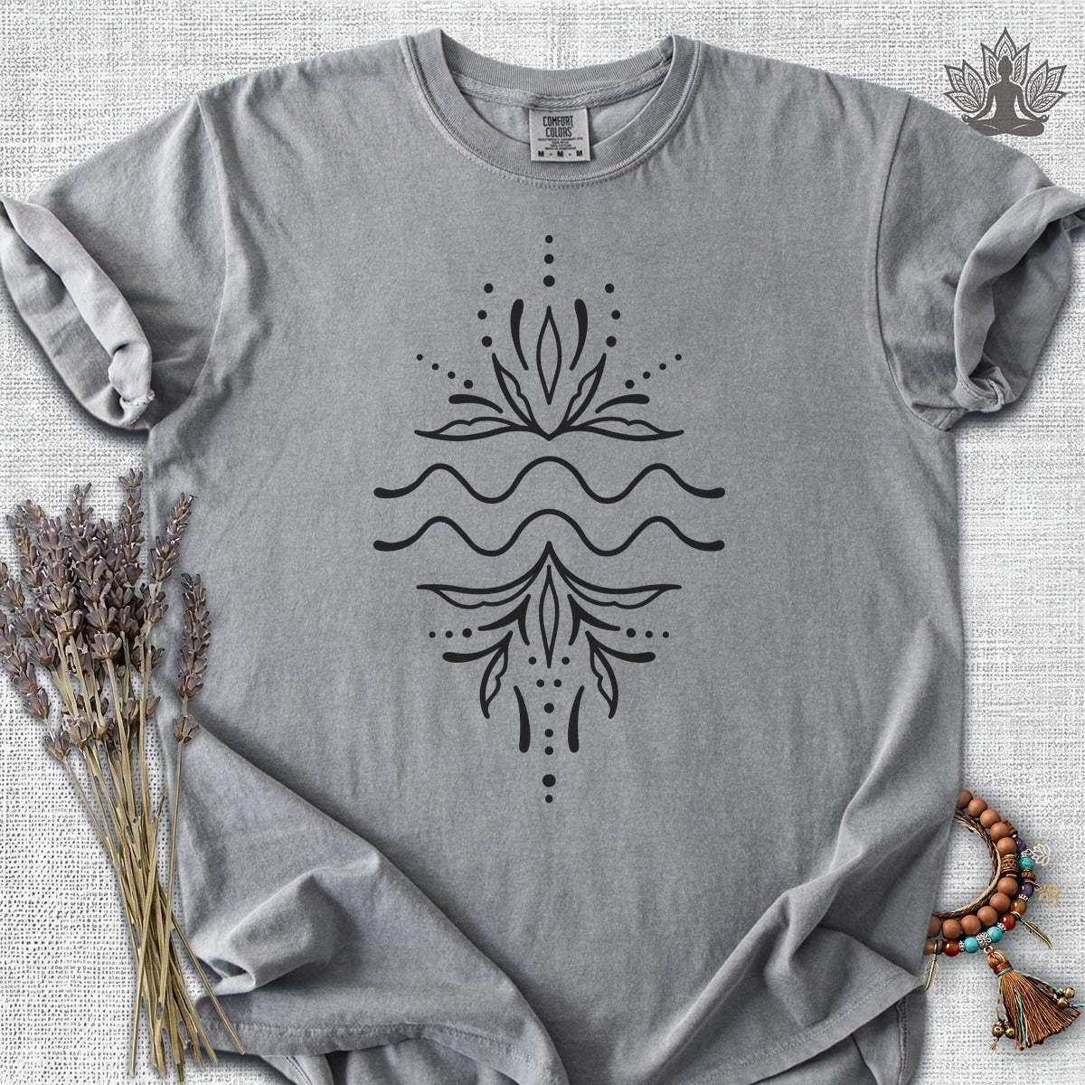 Boho Zodiac Signs Series Aquarius Comfort Colors® Tee