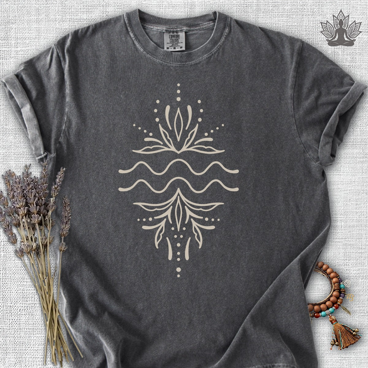 Boho Zodiac Signs Series Aquarius Comfort Colors® Tee