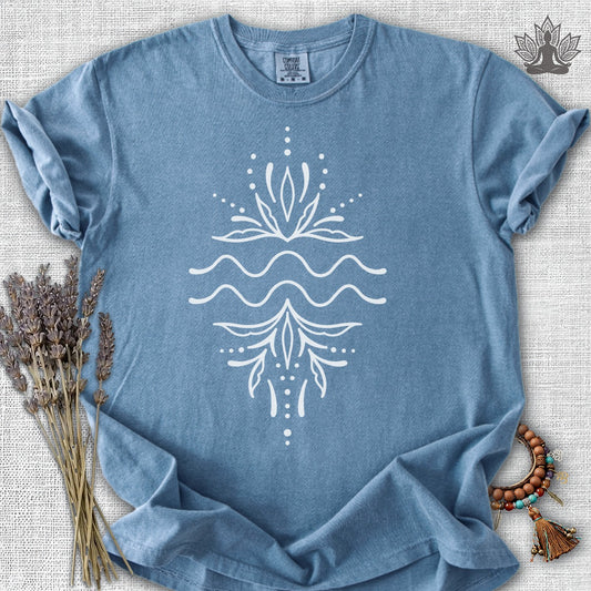Boho Zodiac Signs Series Aquarius Comfort Colors® Tee