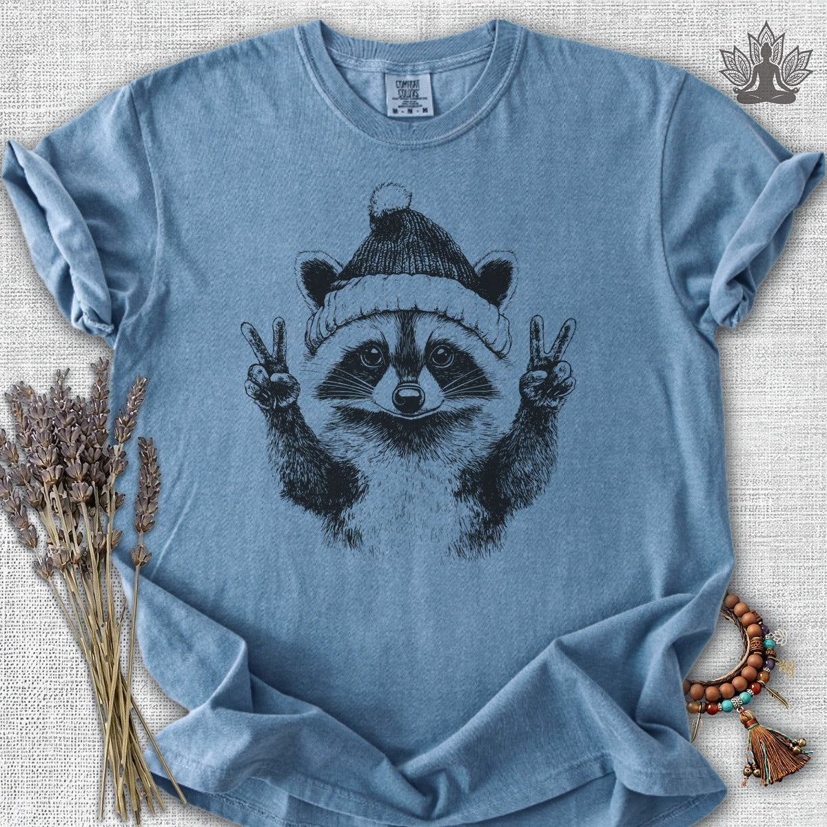 Winter Peace Raccoon Comfort Colors® Tee