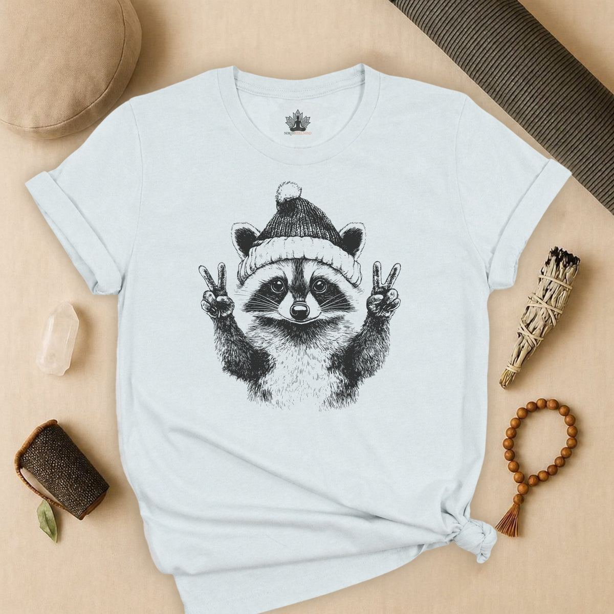 Winter Peace Raccoon Tee