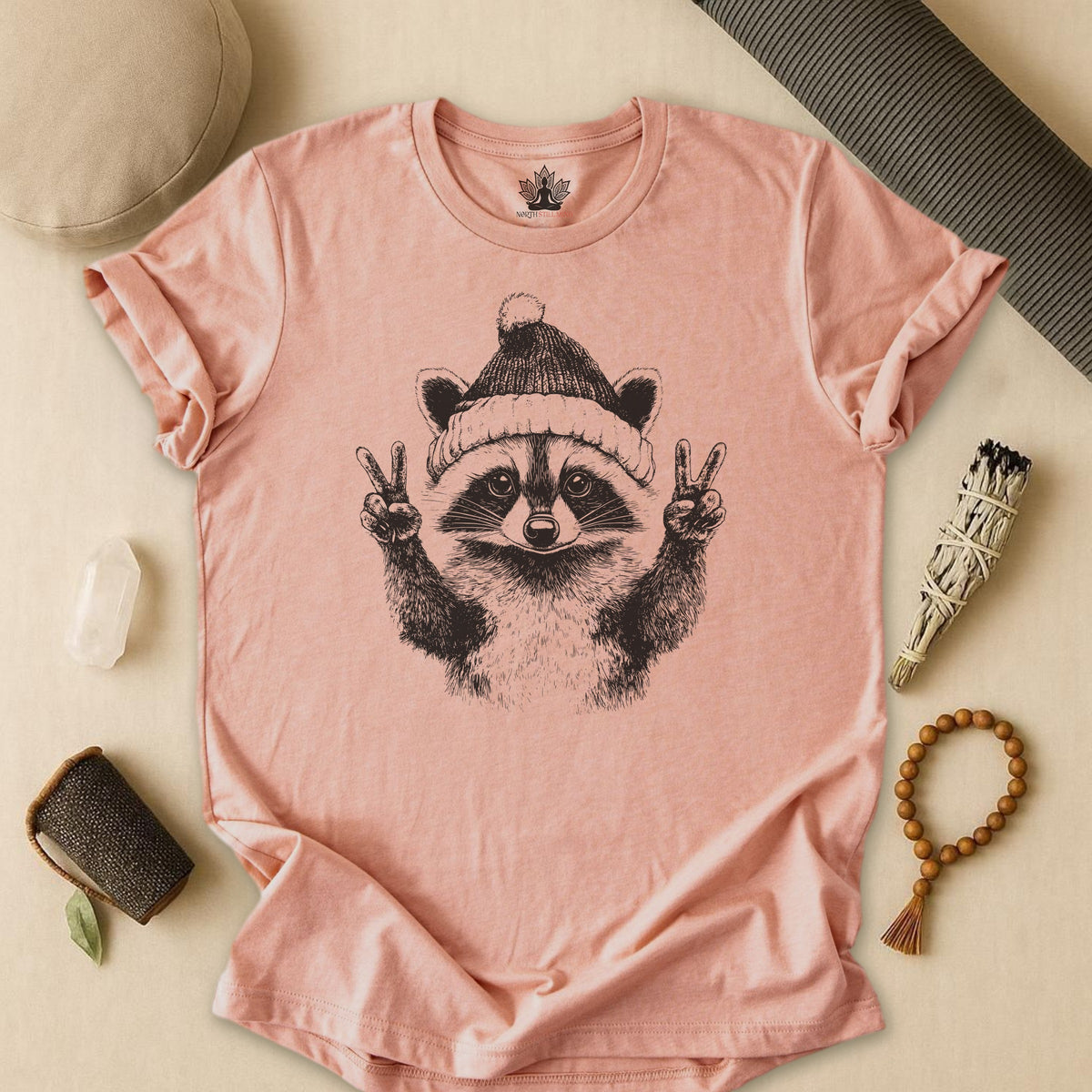 Winter Peace Raccoon Tee