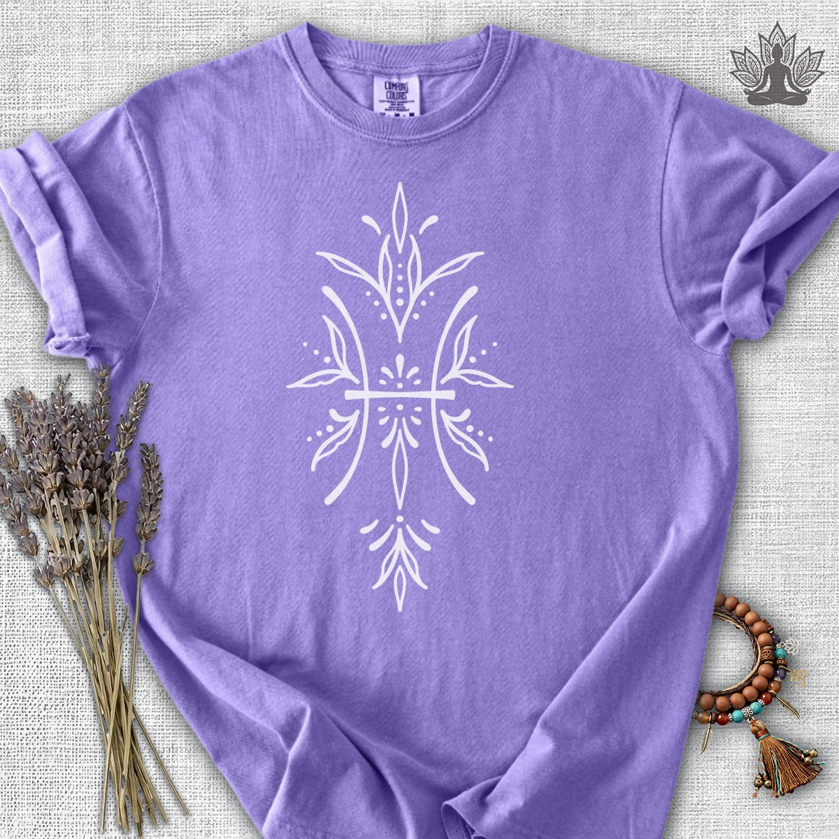Boho Zodiac Signs Series Pisces Comfort Colors® Tee