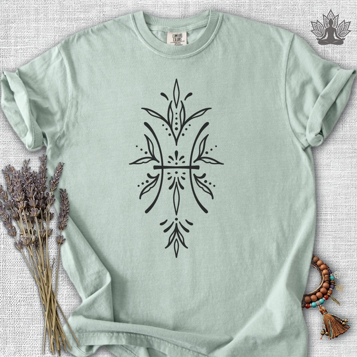 Boho Zodiac Signs Series Pisces Comfort Colors® Tee