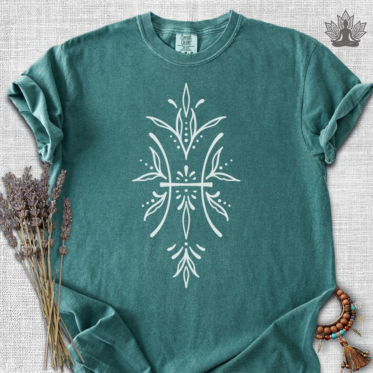 Boho Zodiac Signs Series Pisces Comfort Colors® Tee