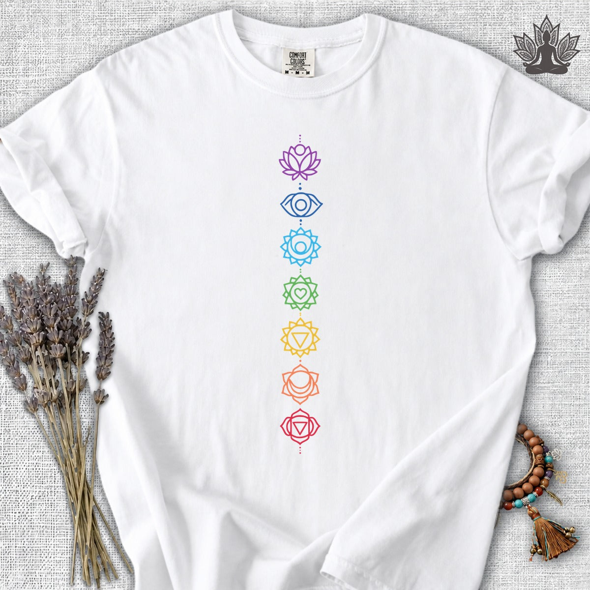 The Seven Chakras Comfort Colors® Tee
