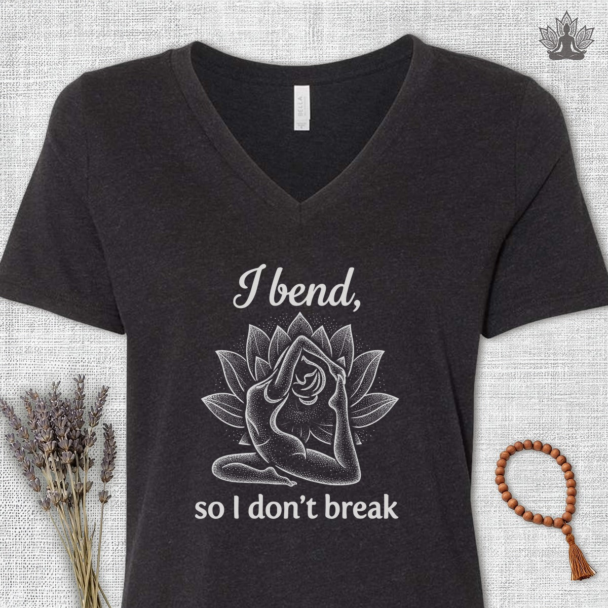 I Bend So I Don't Break V-Neck Tee