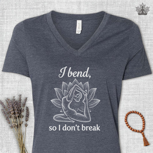 I Bend So I Don't Break V-Neck Tee