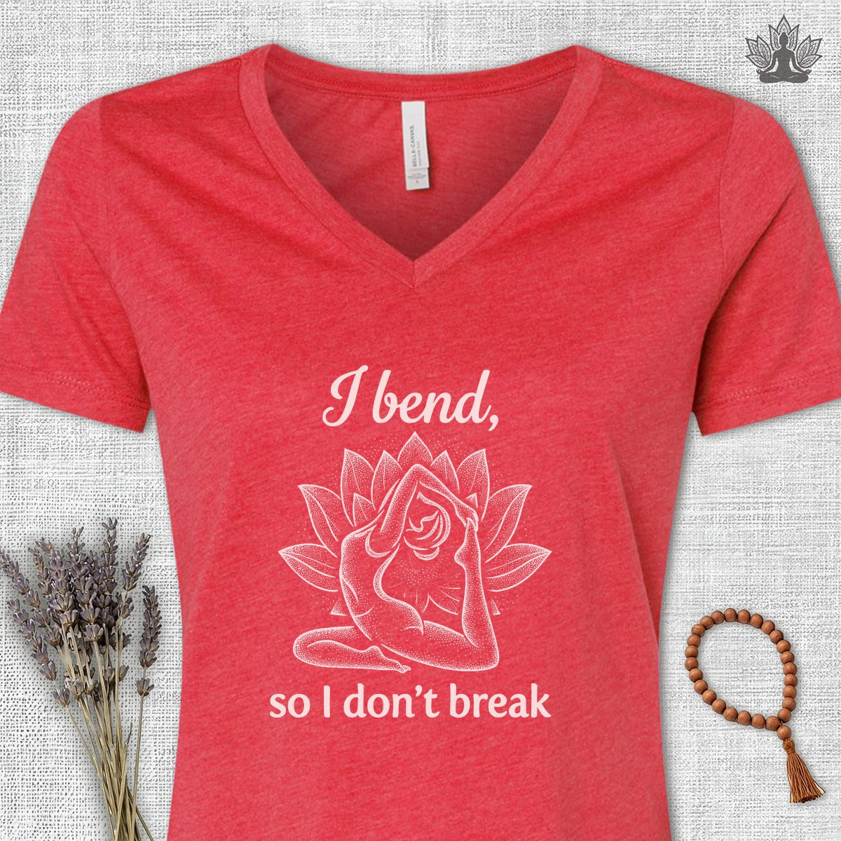 I Bend So I Don't Break V-Neck Tee