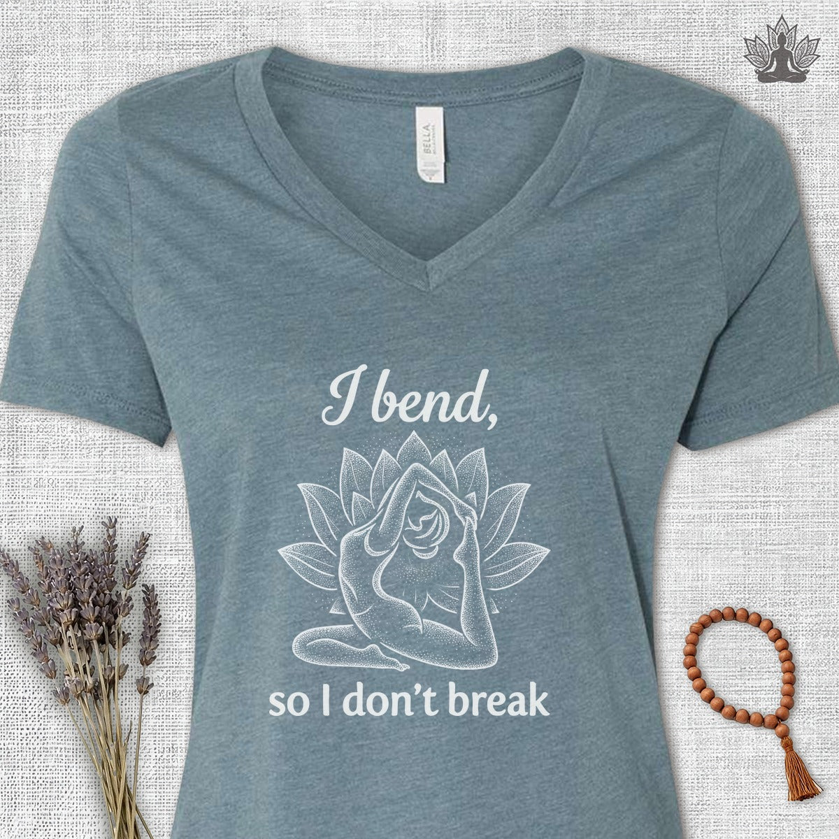 I Bend So I Don't Break V-Neck Tee
